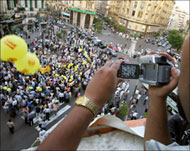 There have been large protests calling for reforms in Egypt 