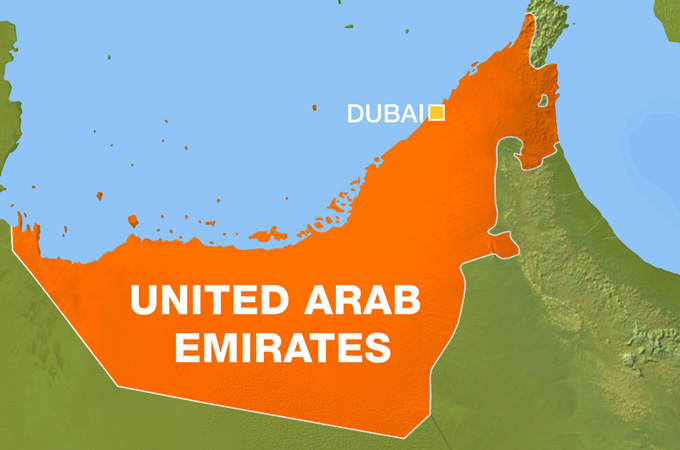 UAE map