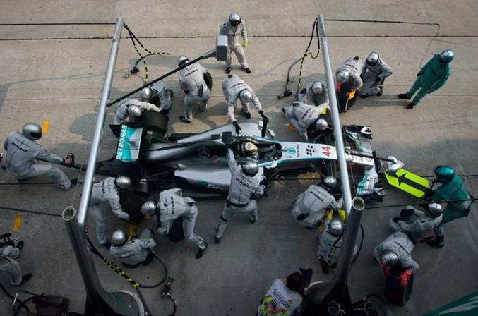 Mercedes have adapted to the new rules and changes quicker than other teams [AFP]