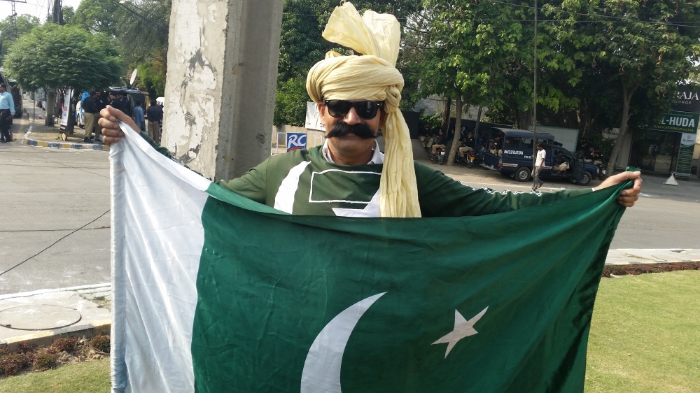 Muhammad Zaman, 49, better known as “Chacha T20” among Pakistani cricket fans, often tours with the team, and was in fine form throughout the match on Friday