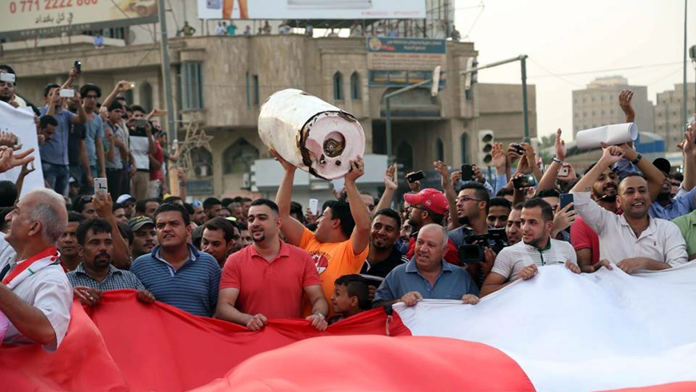 Iraqi protest in Tahrir square