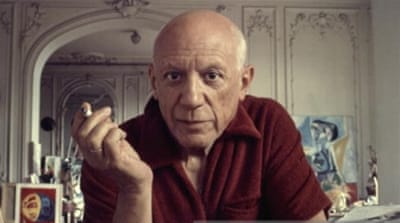 Spanish artist Pablo Picasso, 1956 [Arnold Newman/Getty]