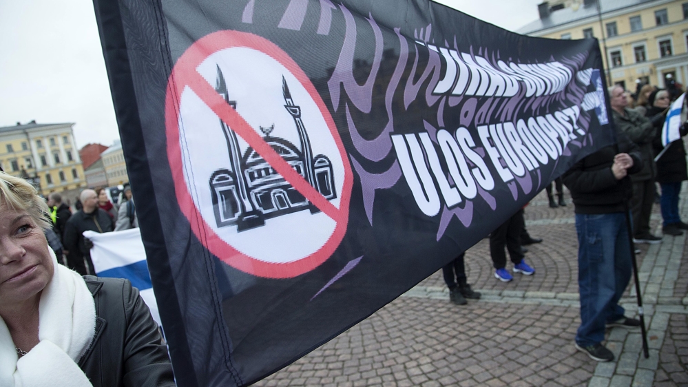 People protest against Muslim immigration in Helsinki, Finland, November 14, 2015 [MAURI RATILAINEN] [EPA]