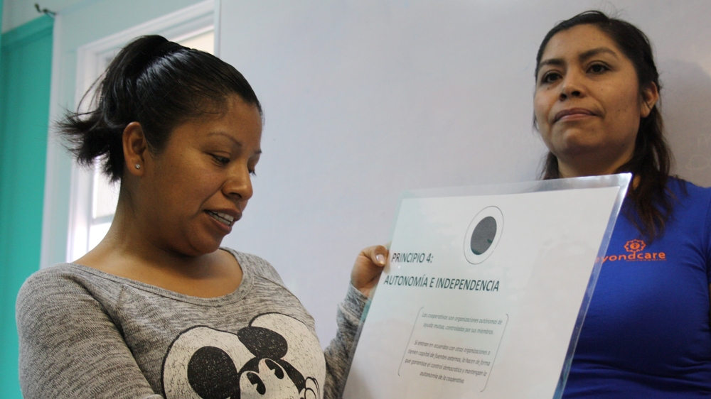 Beyond Care ensures its workers receive adequate training in order to develop their skills [Lene Bech Sillesen/Al Jazeera ] 