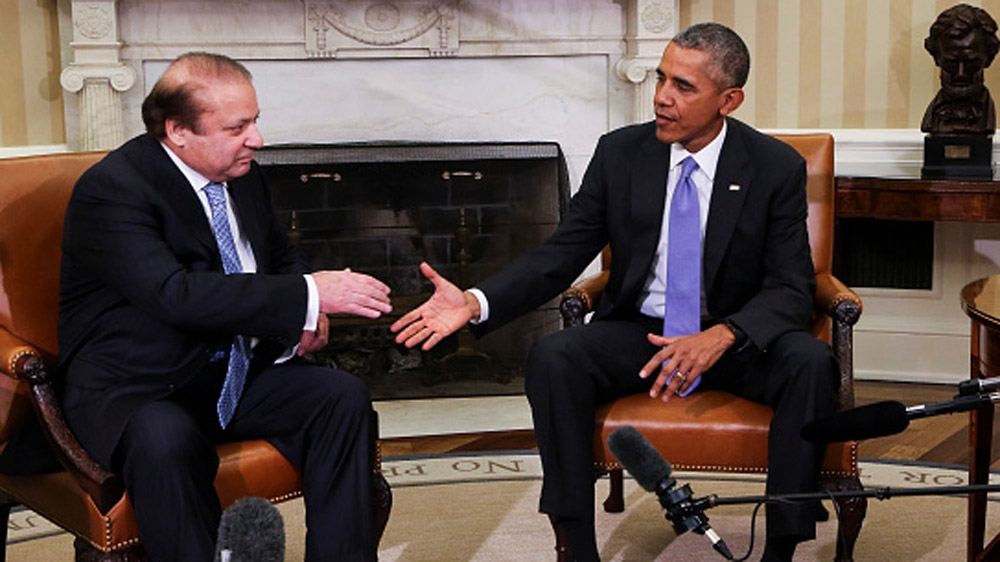 Obama meets with Pakistan''s Prime Minister Nawaz Sharif in the Oval Office of the White House last October [Getty]