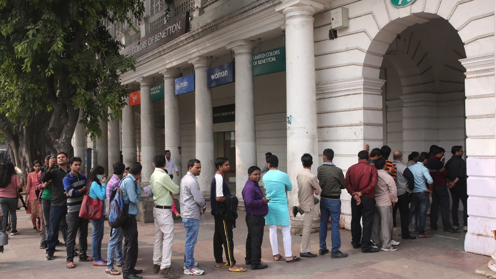 Cash accounts for 90 percent of transactions in India and the government has said it would take time before new bills are distributed [EPA]