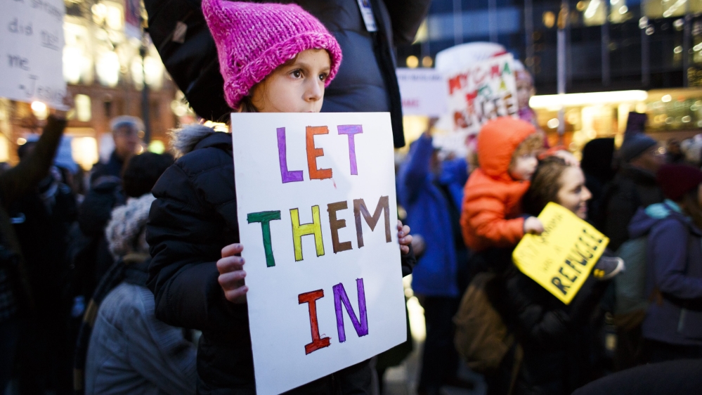 Rally Against President Trump''s Immigration Ban