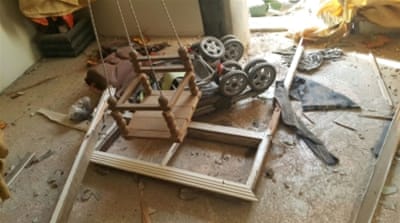 Mohammad's own home was damaged in an air strike last year that killed his infant son [Photo courtesy of Mohammad Mustafa]