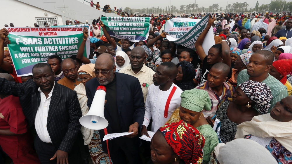 Demonstrations have been held in support of SARS in Abuja, Nigeria. [Reuters/Afolabi Sotunde]