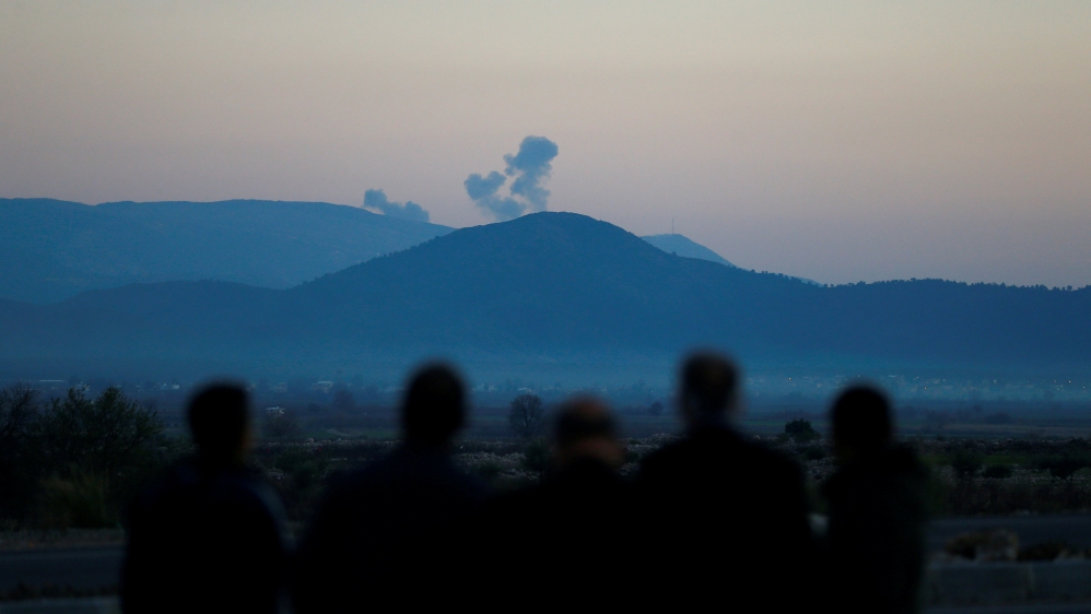 Smoke rises from Syria's Afrin region following the Turkish operation on Saturday [Reuters]