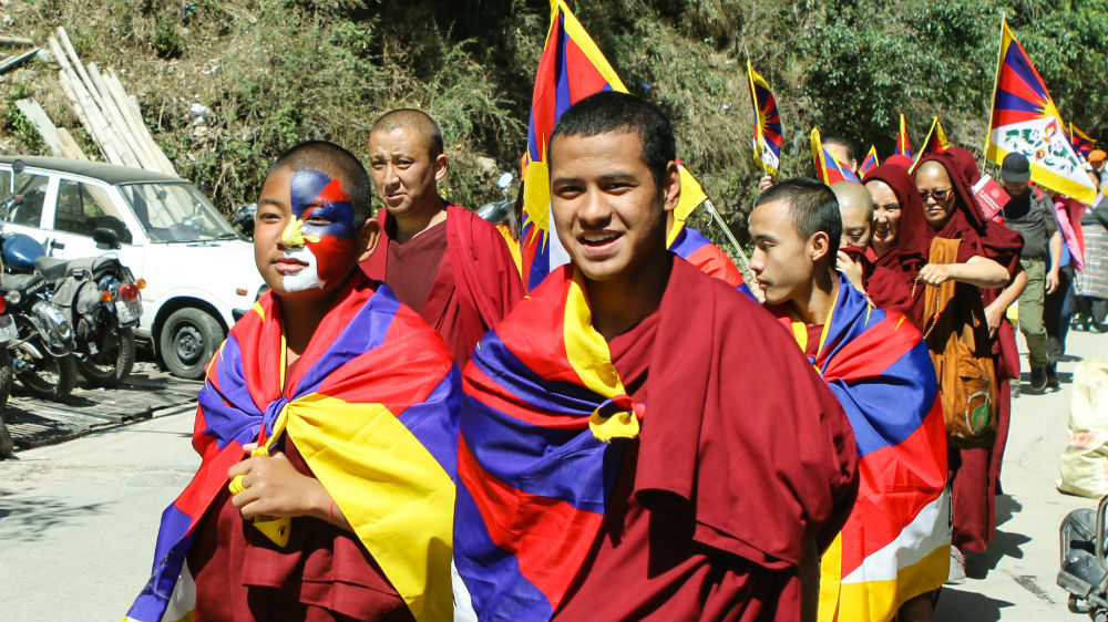 Some young exiles born and raised in India are questioning if it's time again to press for independence [Angel Martinez/Al Jazeera]