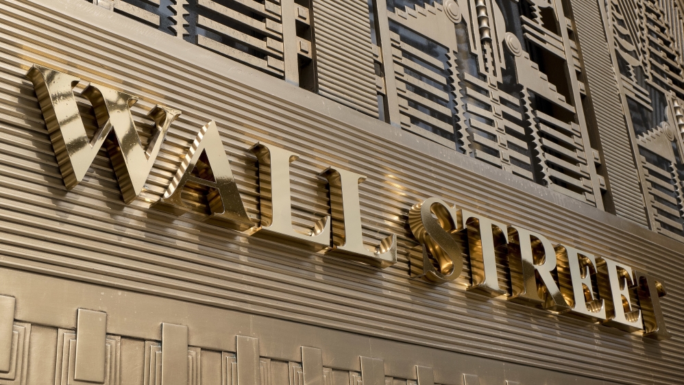 Wall street sign