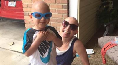 Rohaly enjoys spending time with her nephew, who was diagnosed with cancer a month before her own metastatic diagnosis [Courtesy: Amanda Rohaly]