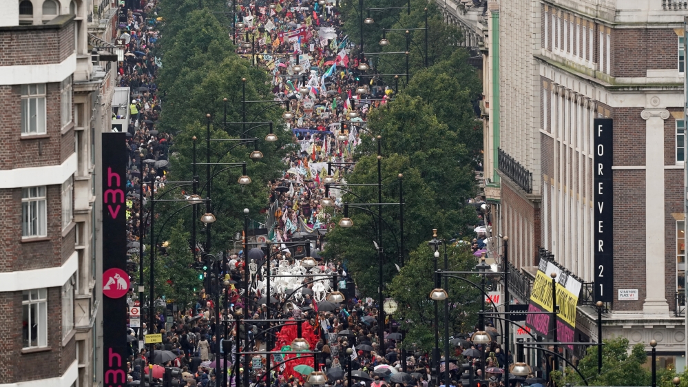 Extinction Rebellion protest in London
