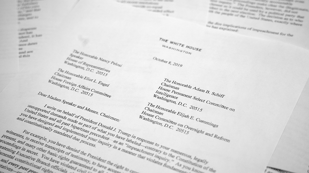 Trump White House letter