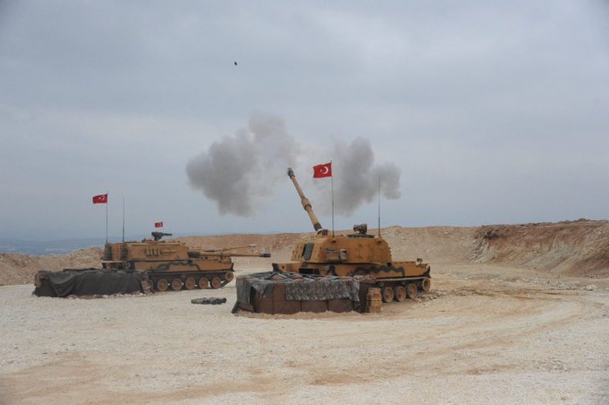 SANLIURFA, TURKEY - OCTOBER 09: (----EDITORIAL USE ONLY – MANDATORY CREDIT - " TURKEY''S NATIONAL DEFENCE MINISTRY / HANDOUT" - NO MARKETING NO ADVERTISING CAMPAIGNS - DISTRIBUTED AS A SERVICE TO CLIEN