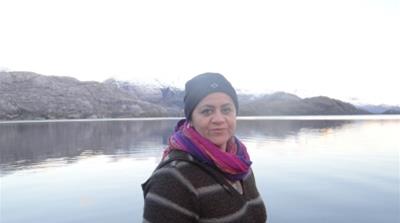 Leticia Caro is fighting to stop salmon farming on the waters off the coast of her ancestral homeland, where industrial-scale fishing corporations are already operating [Courtesy: Leticia Caro]