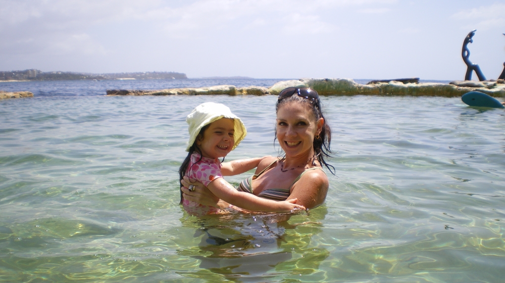 Katerina while being treated for cancer, with her daughter [Photo courtesy of Katerina Cosgrove]