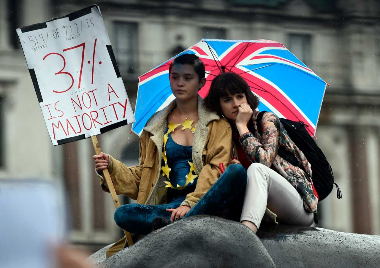 Brexit followed a 52 percent ‘Leave’ vote, in a referendum with a 72 percent turnout