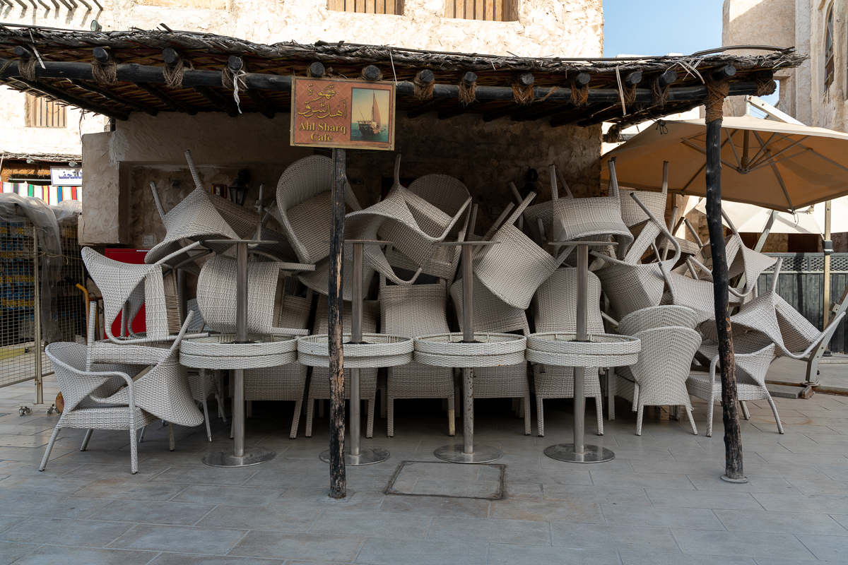 Qatar Corona [Sorin Furcoi/Al Jazeera]