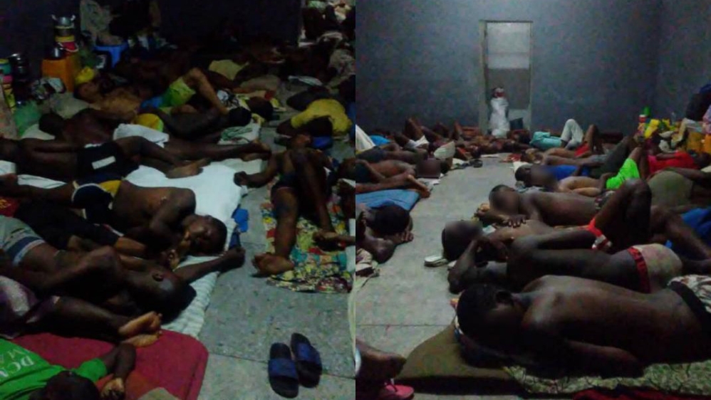 Photographs shared by detainees in Kinshasa’s Makala prison on April 21 [HRW]