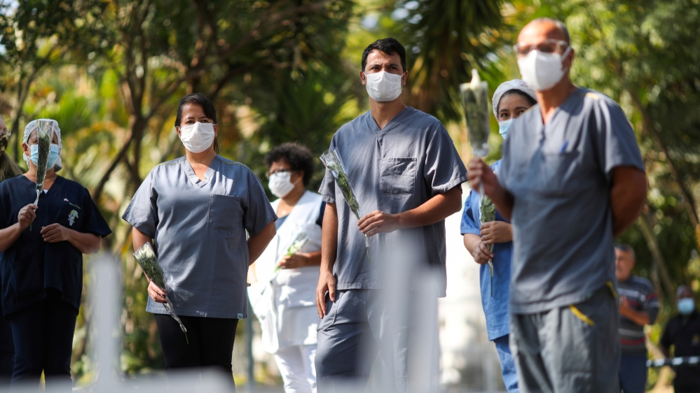 The state of Sao Paulo is by far the most affected, with about a quarter of the country’s deaths and infections