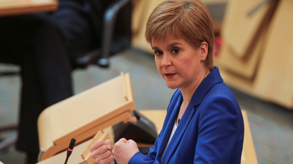 Scotland’s First Minister Nicola Sturgeon details coronavirus ‘route map’ in parliament