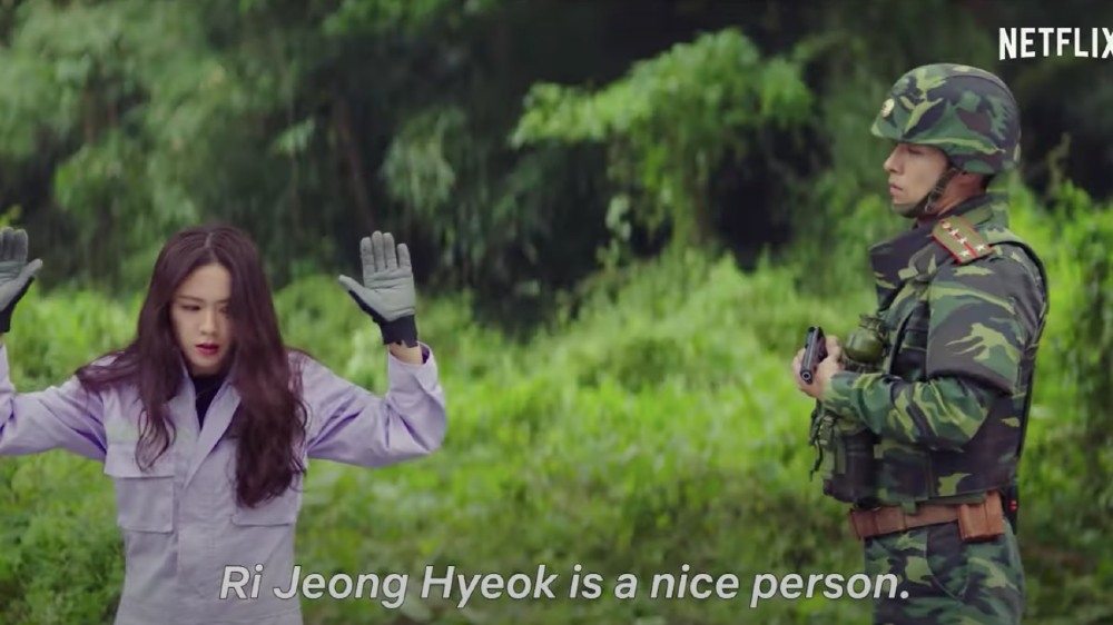 A scene from the K-drama Crash Landing on You, which has become a break-out hit during coronavirus lockdowns [Screenshot via Netflix]