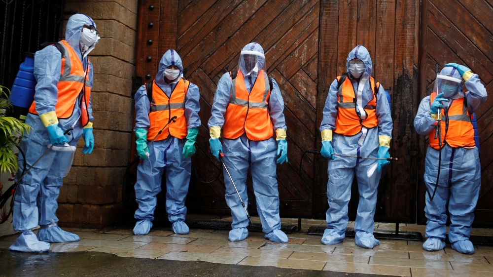 Residence of Bollywood actor Amitabh Bachchan after he and son actor Abhishek Bachchan tests positive for coronavirus disease (CIVID-19) in Mumbai