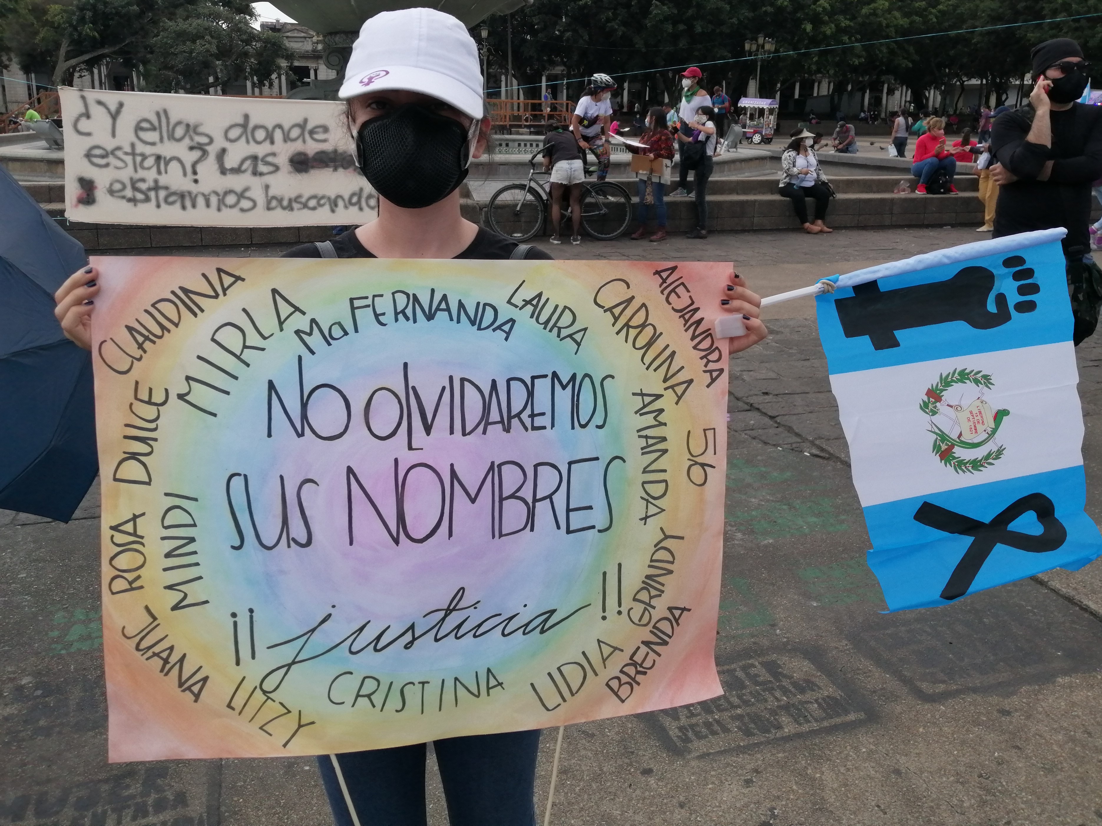 Sofia, a 20-year-old law student, said she is fed up of living in fear, during a protest against femicides in Guatemala City