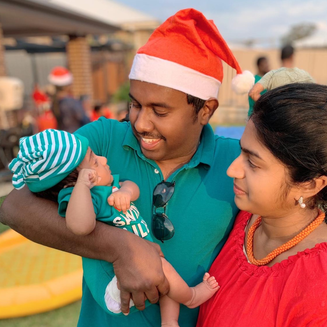 Australian families - including Syam Mohan, his wife and their son - have been kept apart for months because of COVID-19 bans on citizens' travel [Courtesy of Syam Mohan]