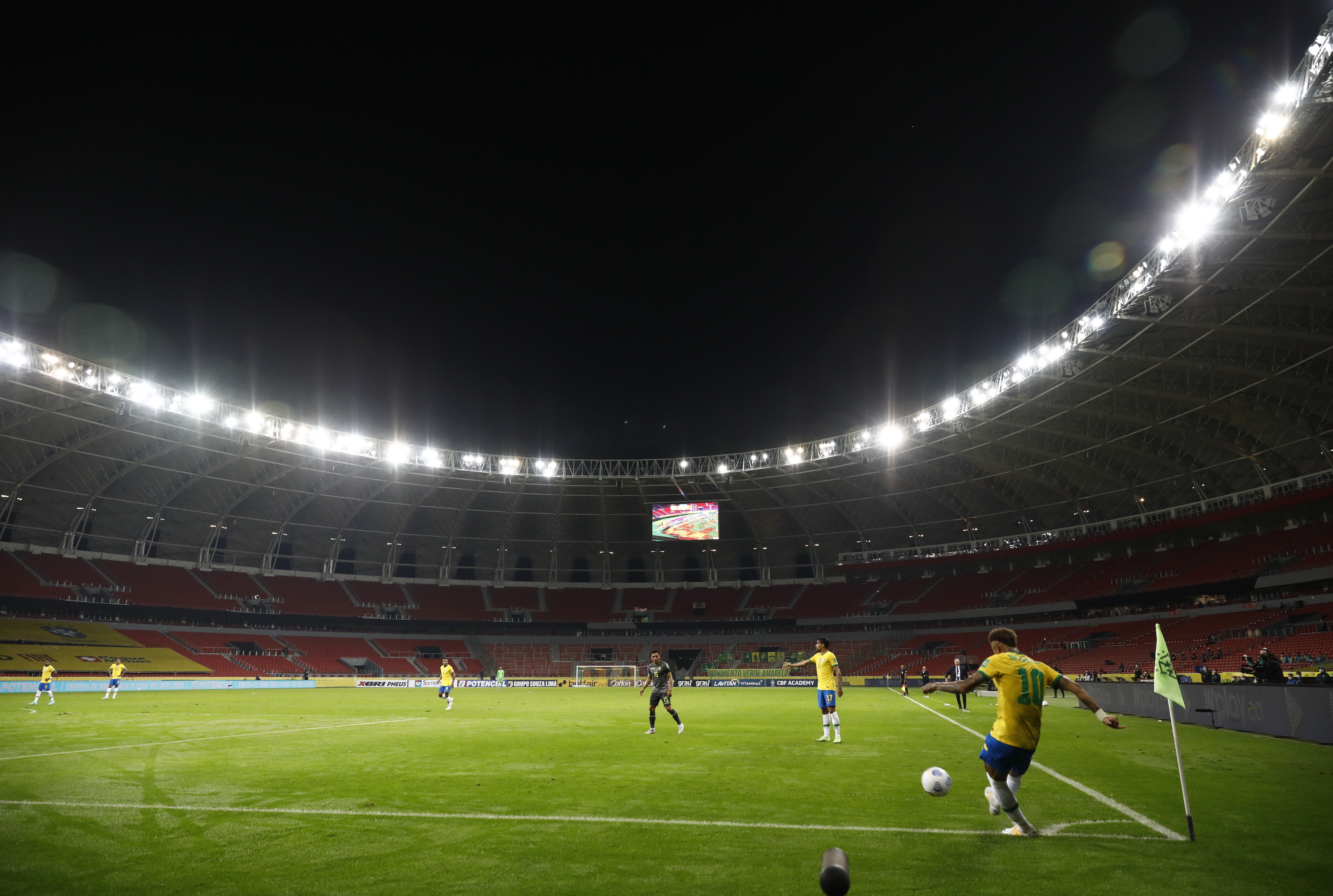 The Brazilian national team is against the idea of having the tournament at home [Diego Vara/Reuters]