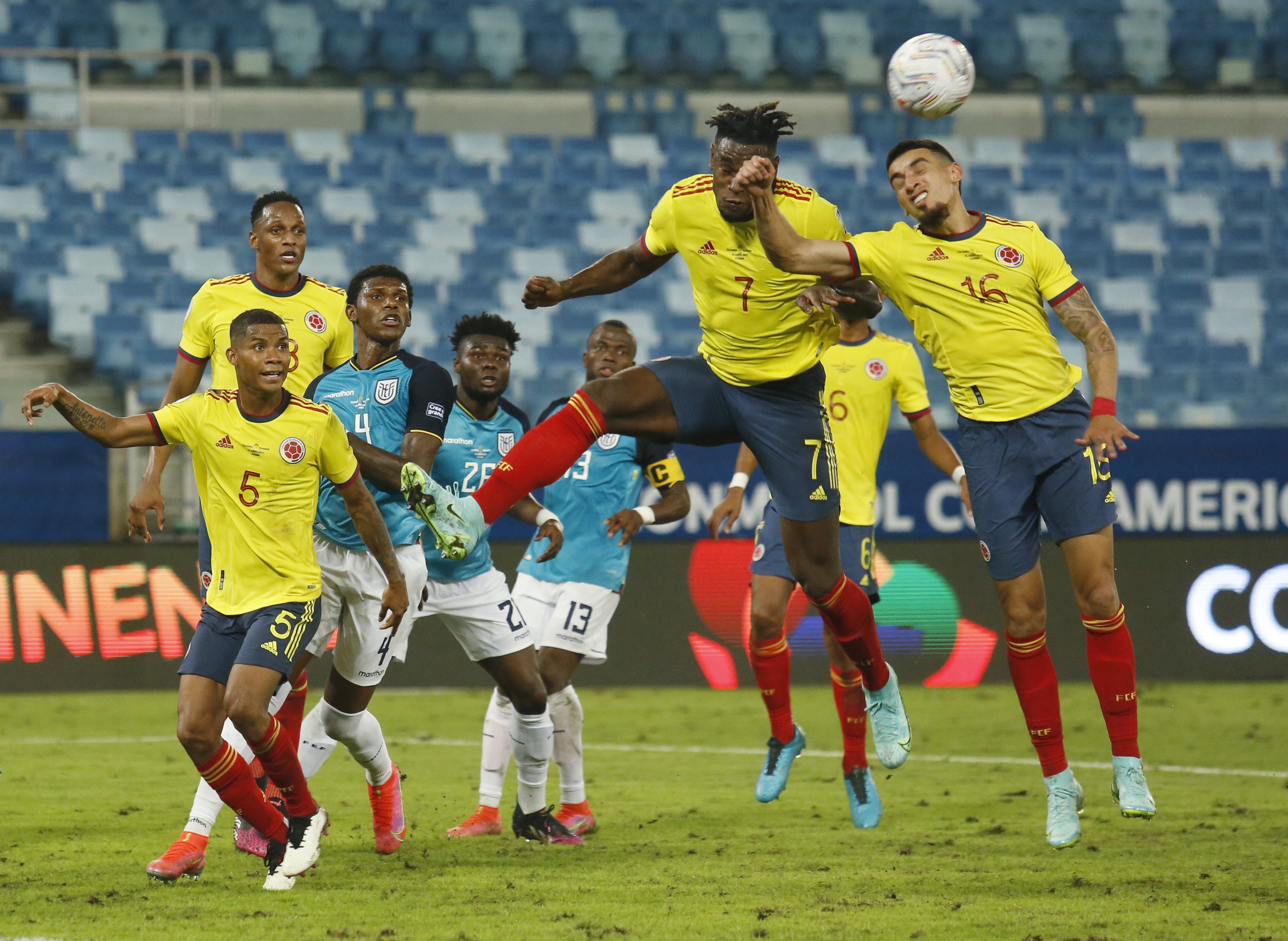 Edwin Cardona scored the only goal of the game as Colombia beat Ecuador 1-0
