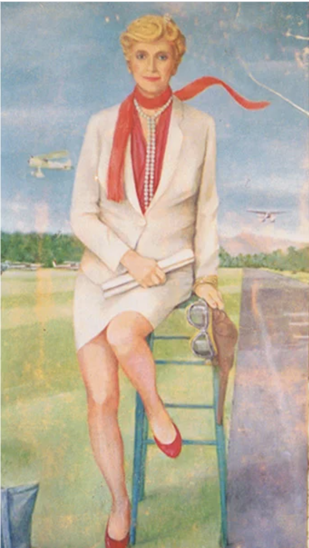 A portrait of Robina painted by her husband, Norwood [Photo courtesy of Robina Asti]