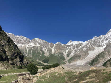 Receding glaciers in Haramosh Valley, Pakistan, July 2021 [Erum Haider/Al Jazeera]