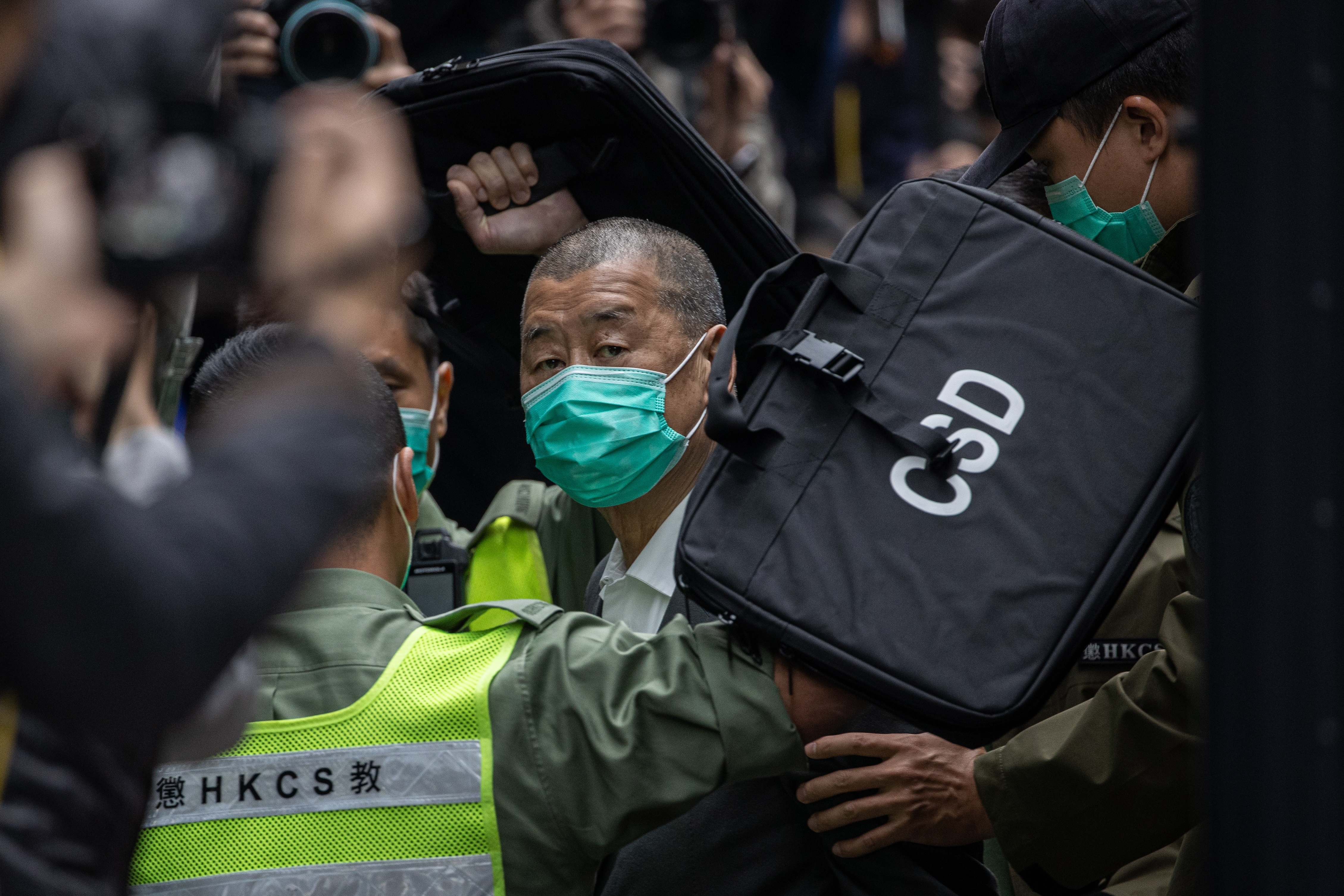 Media mogul Jimmy Lai is the highest profile person charged under Hong Kong’s security law. His newspaper, Apple Daily, has been forced to close and six other employees including its former chief editor have also been detained