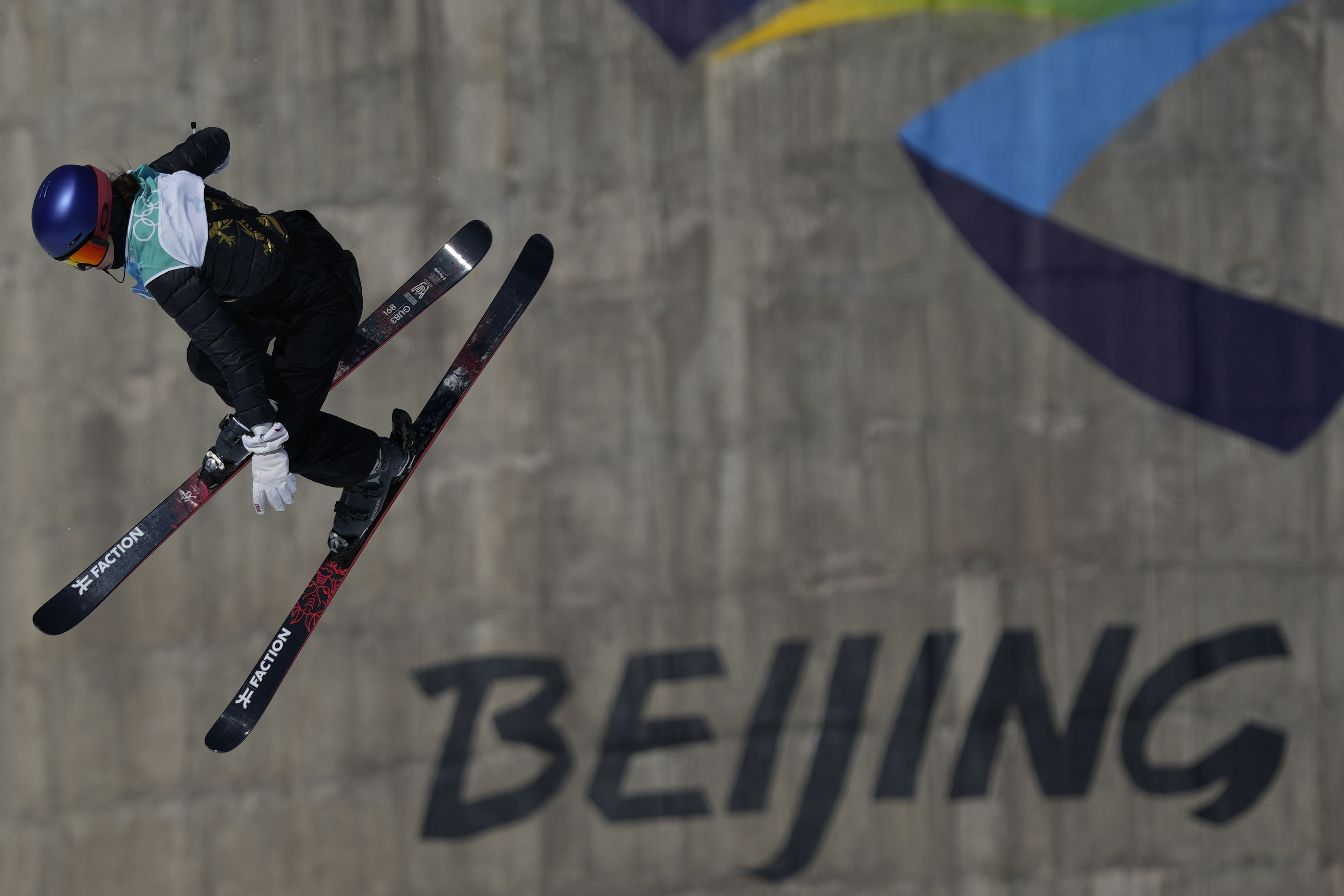 Eileen Gu competes in the freestyle skiing women’s Big Air final. She saved her best jump until last and took home the gold