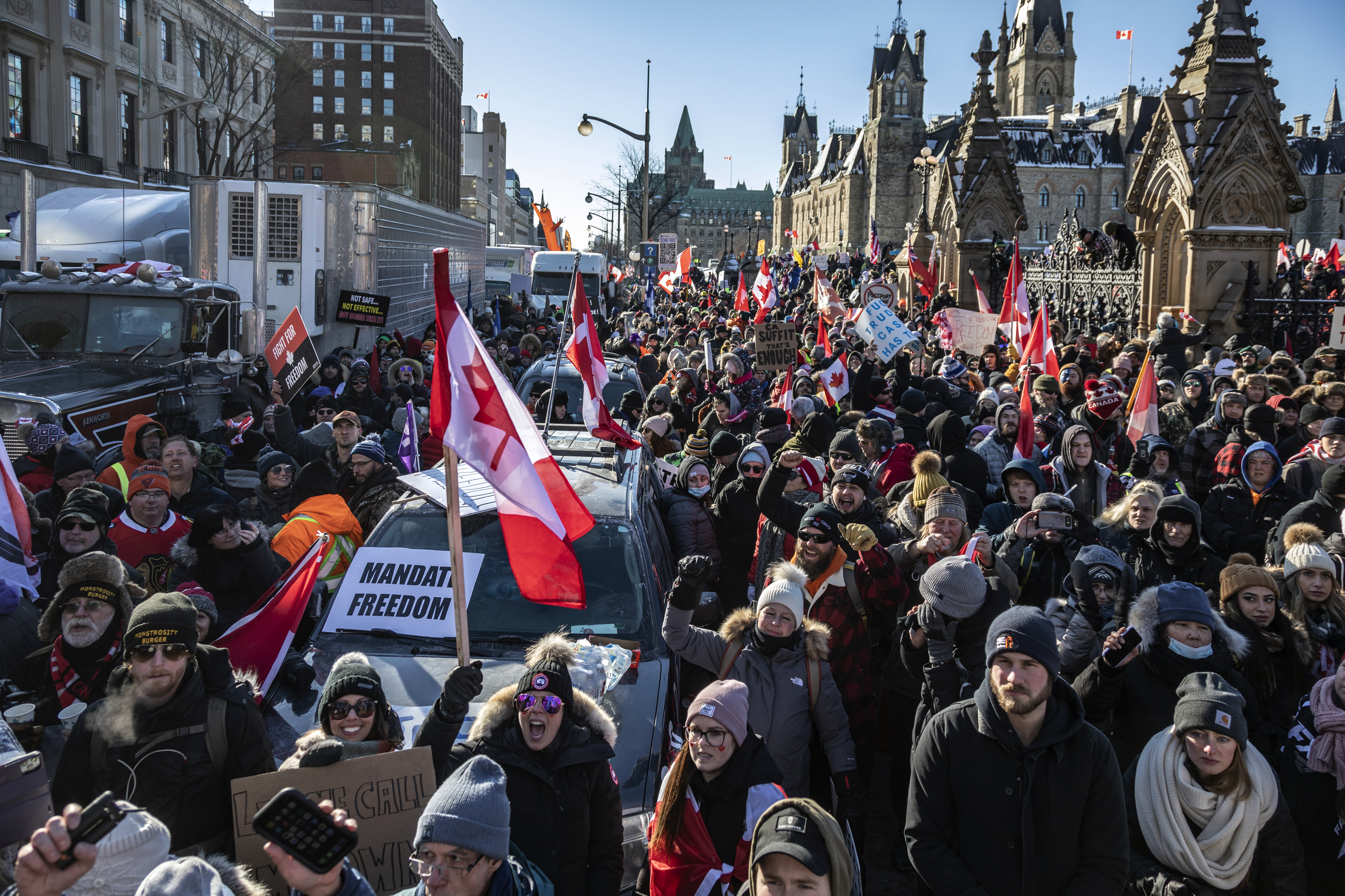 Ottawa Canada, Trucker Protest