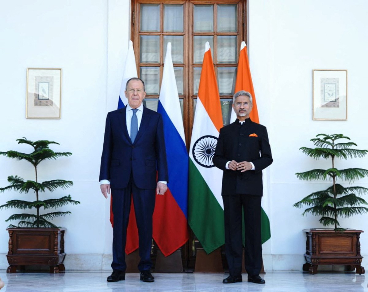 India's Foreign Minister Subrahmanyam Jaishankar and his Russian counterpart Sergei Lavrov