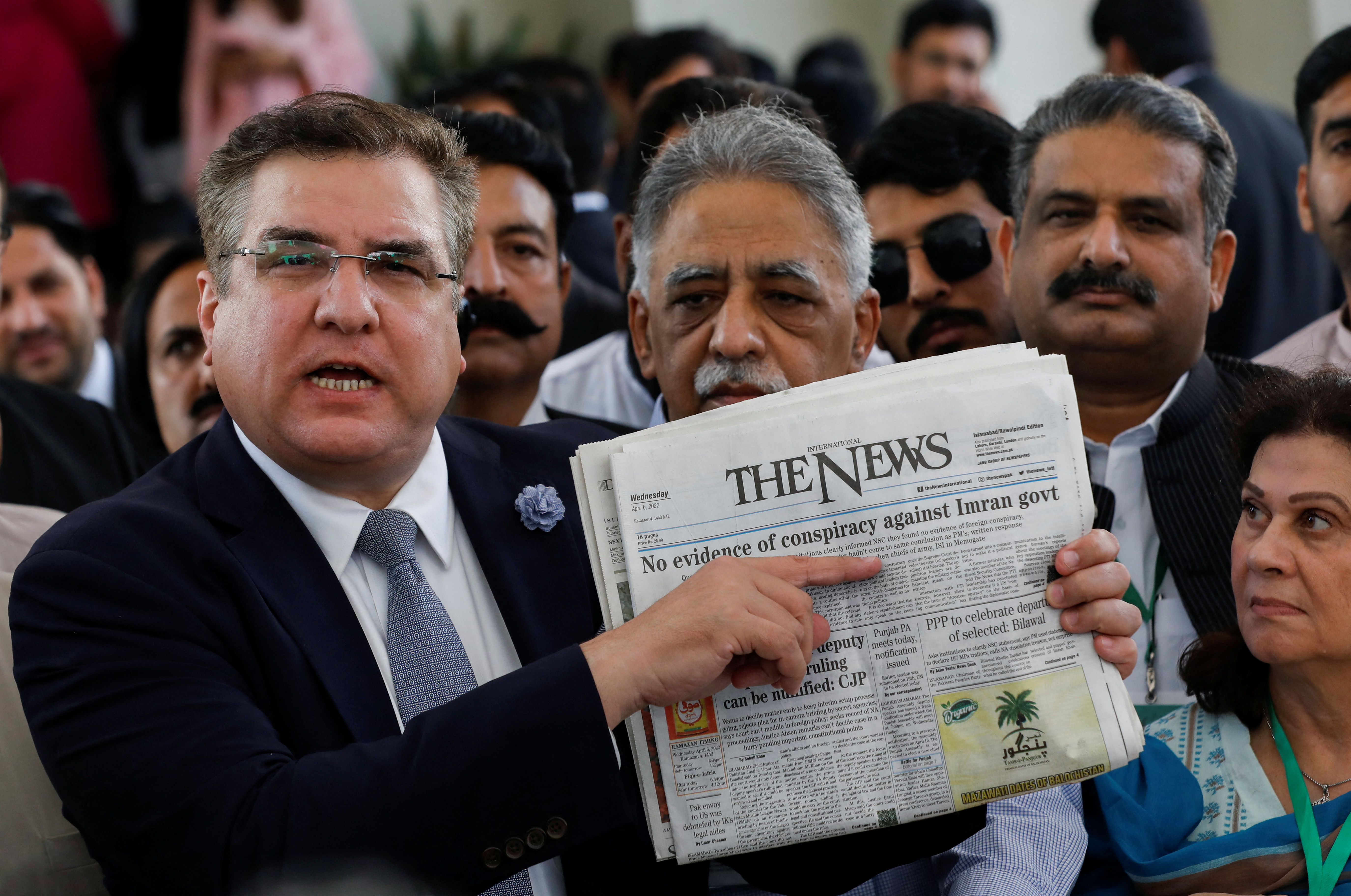 Daniyal Aziz, former minister for privatisation and leader of Pakistan Muslim League