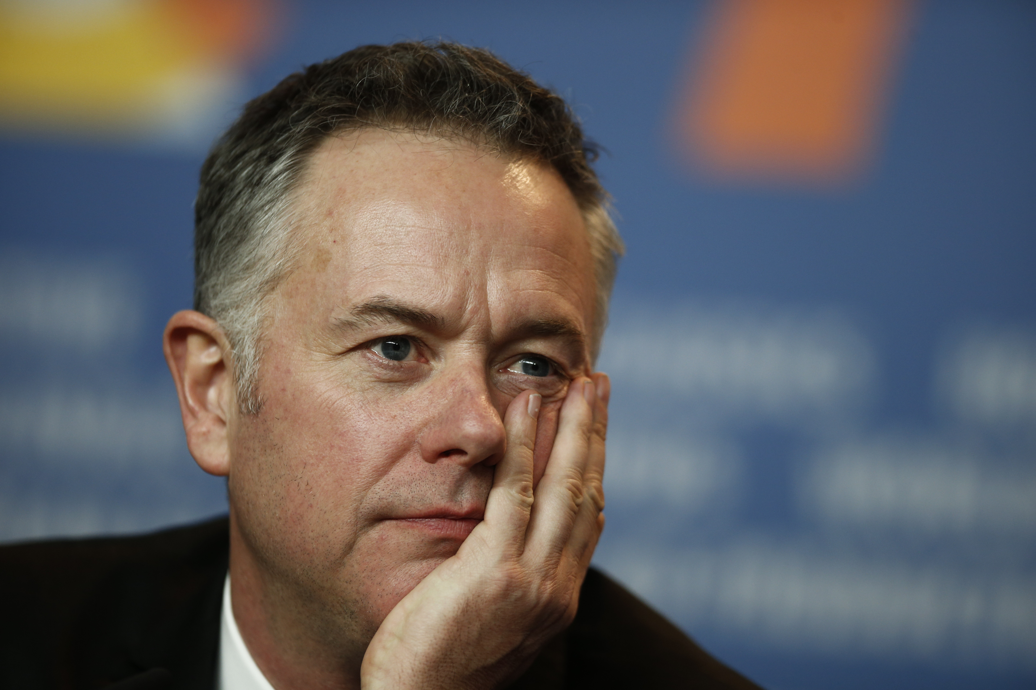 Director Michael Winterbottom attends the news conference for the movie "The Look of Love" at the 63rd Berlinale International Film Festival in Berlin February 10, 2013. REUTERS/Thomas Peter (GERMANY - Tags: ENTERTAINMENT HEADSHOT)
