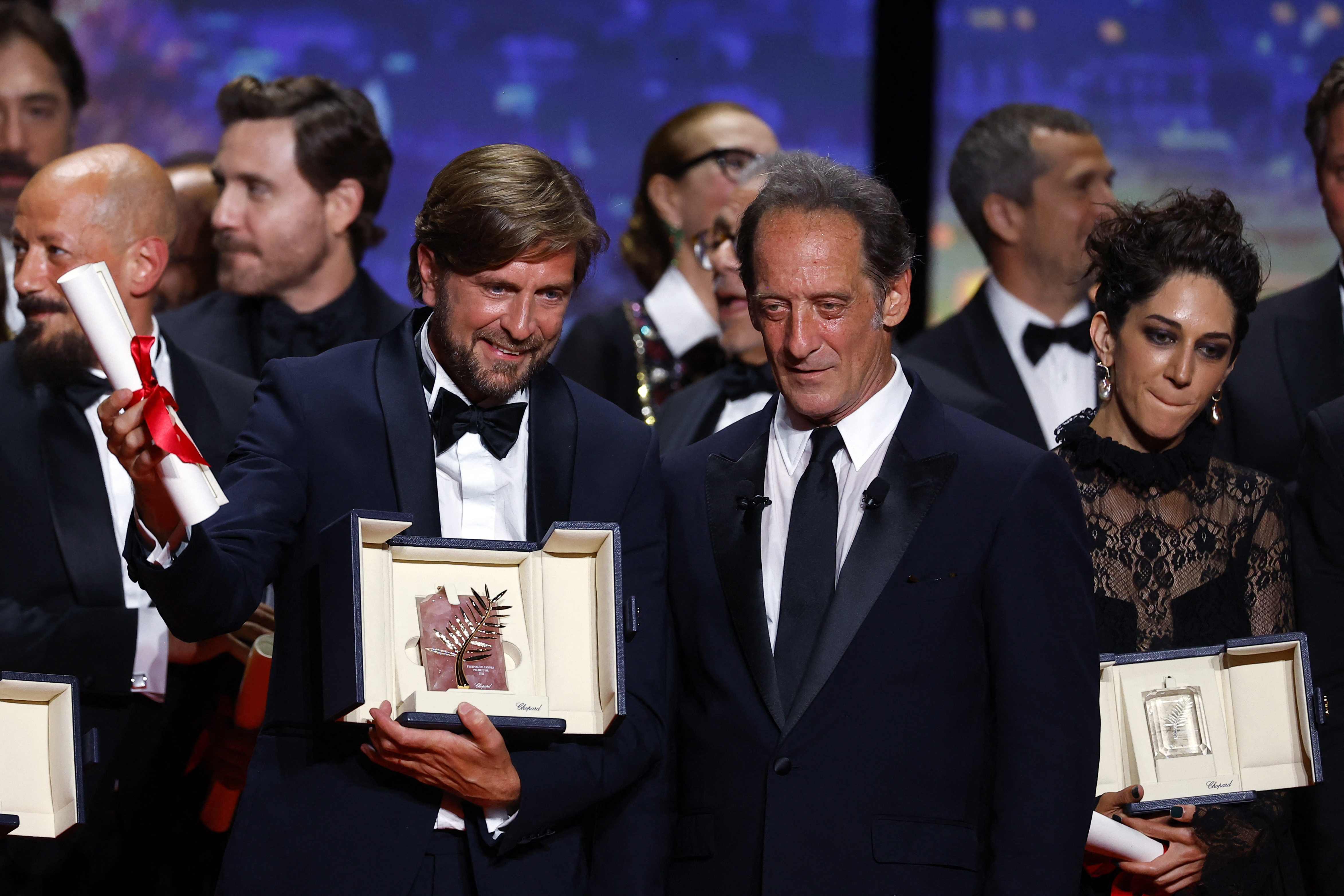 The 75th Cannes Film Festival closing ceremony, Cannes.