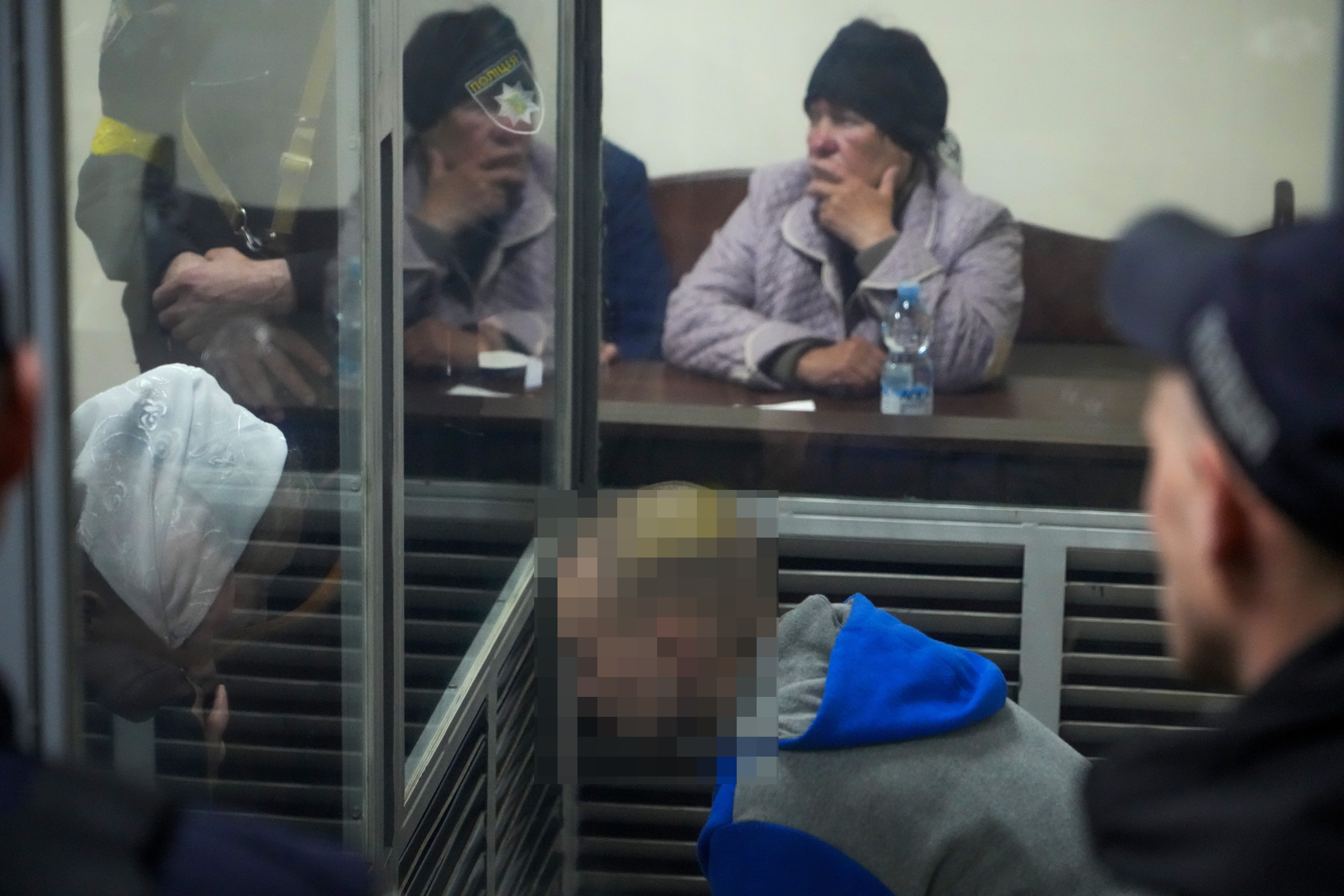 Russian army sergeant Vadim Shishimarin sits during a court hearing in Kyiv, Ukraine
