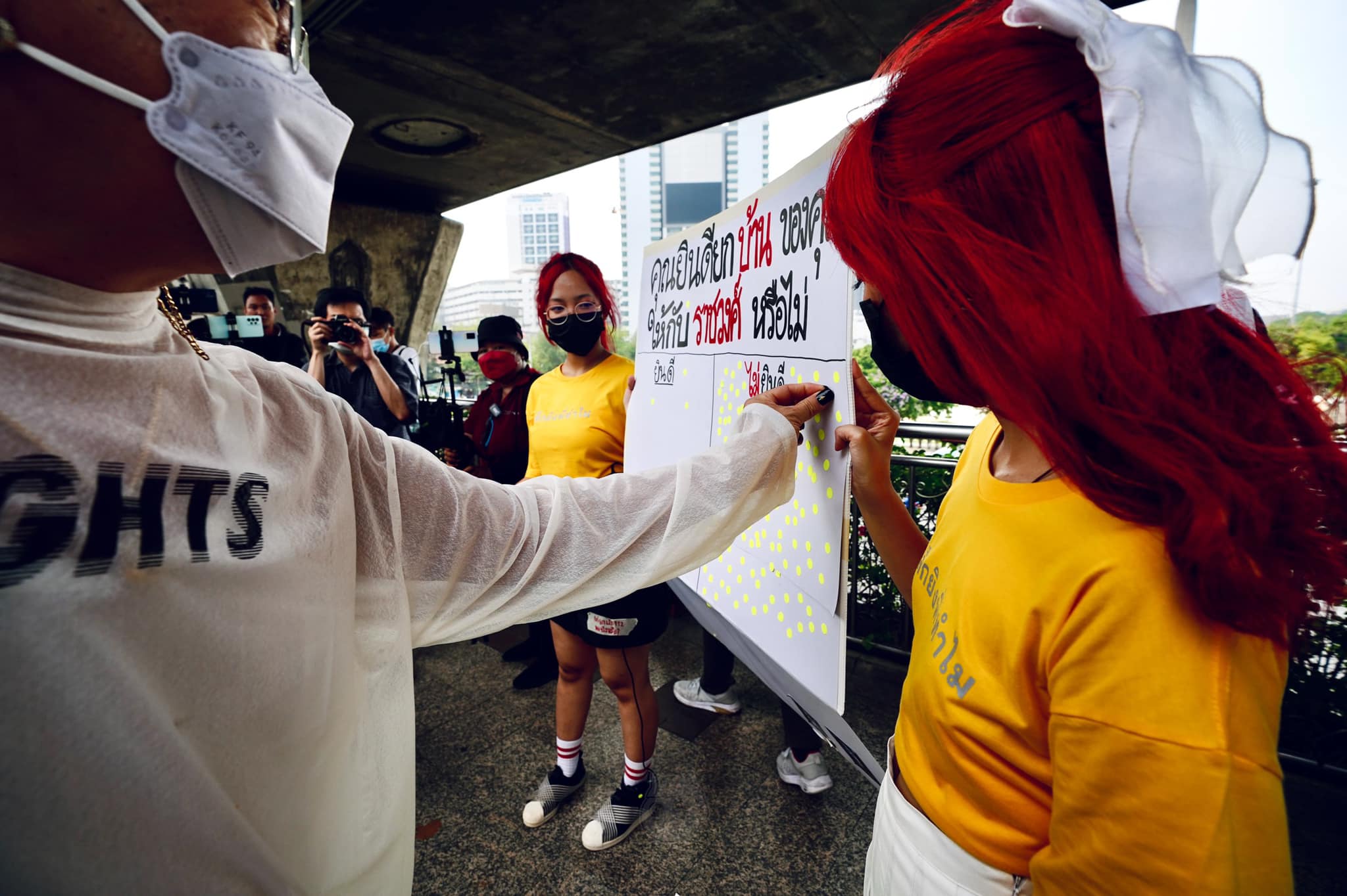 Thaluwang has turned away from traditional street protests to try other ways of getting its message across