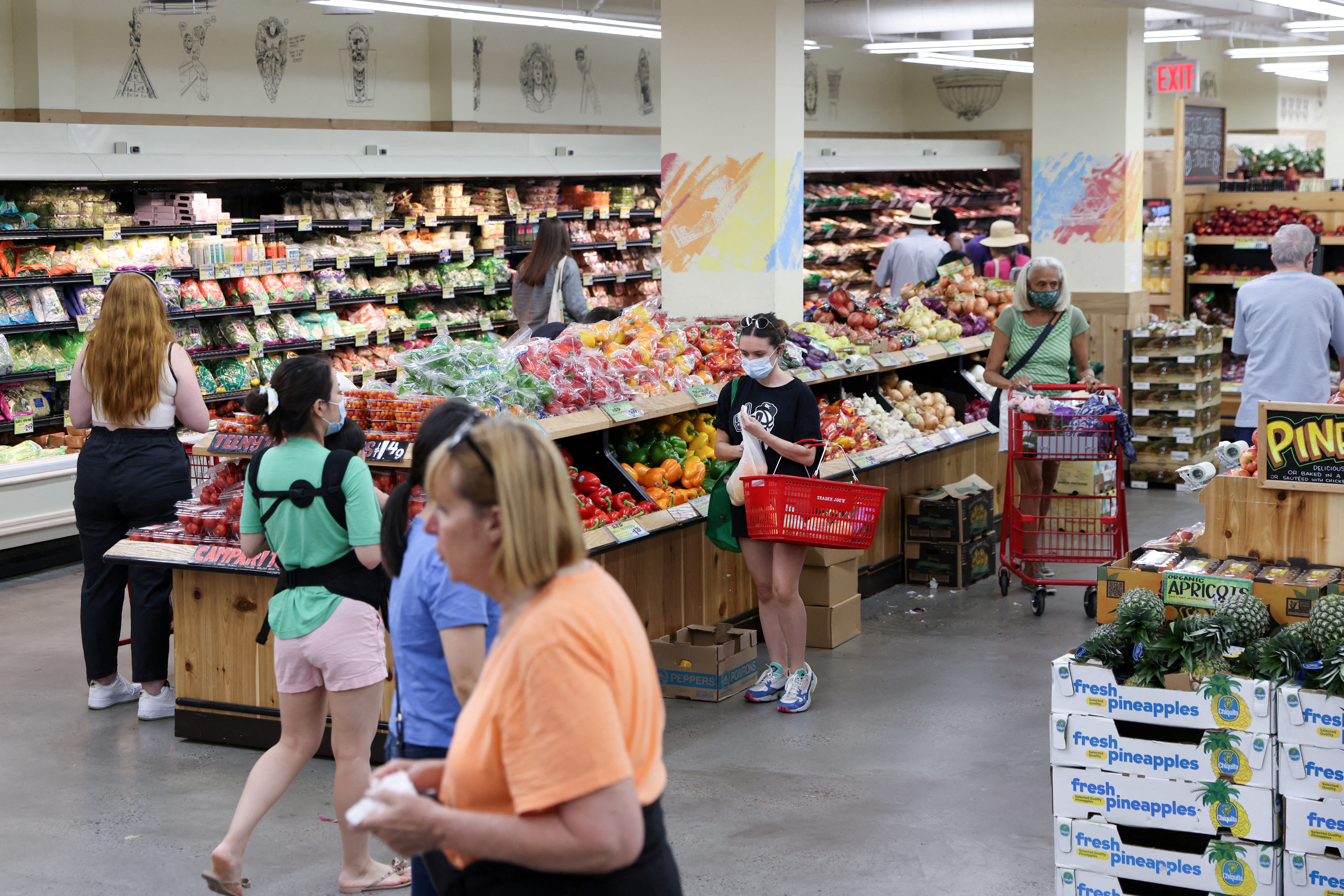 People in market