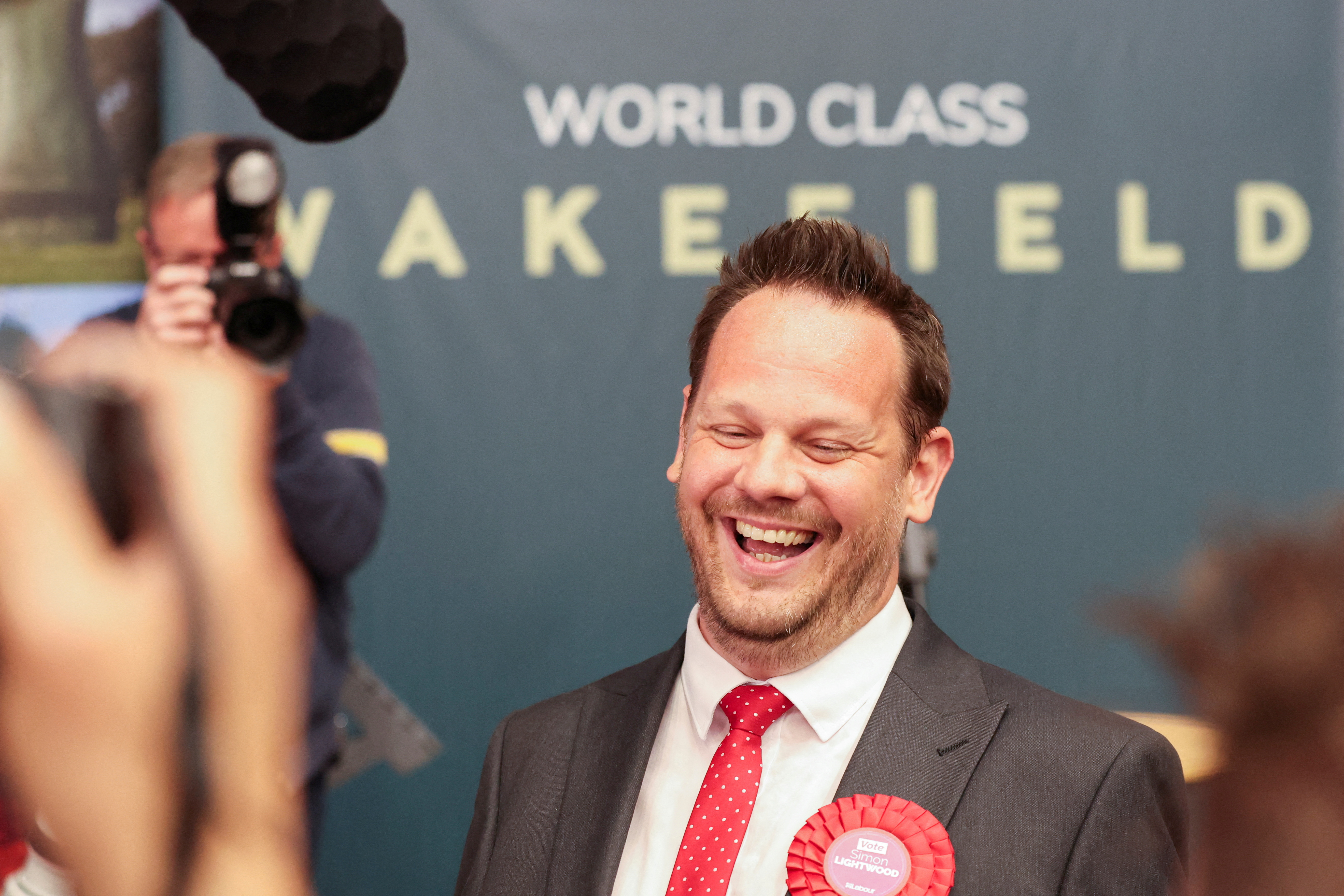 The winner of the Wakefield by-election, Labour party candidate Simon Lightwood