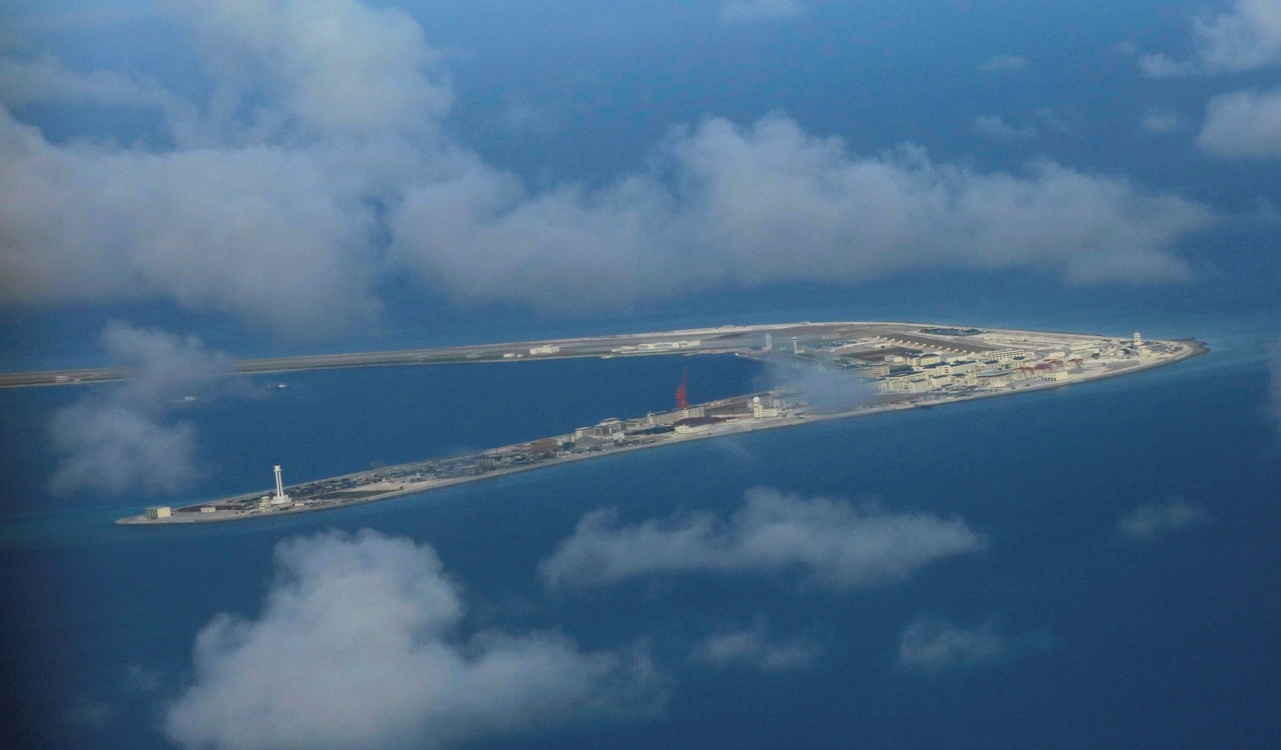 Subi reef in the South China Sea.