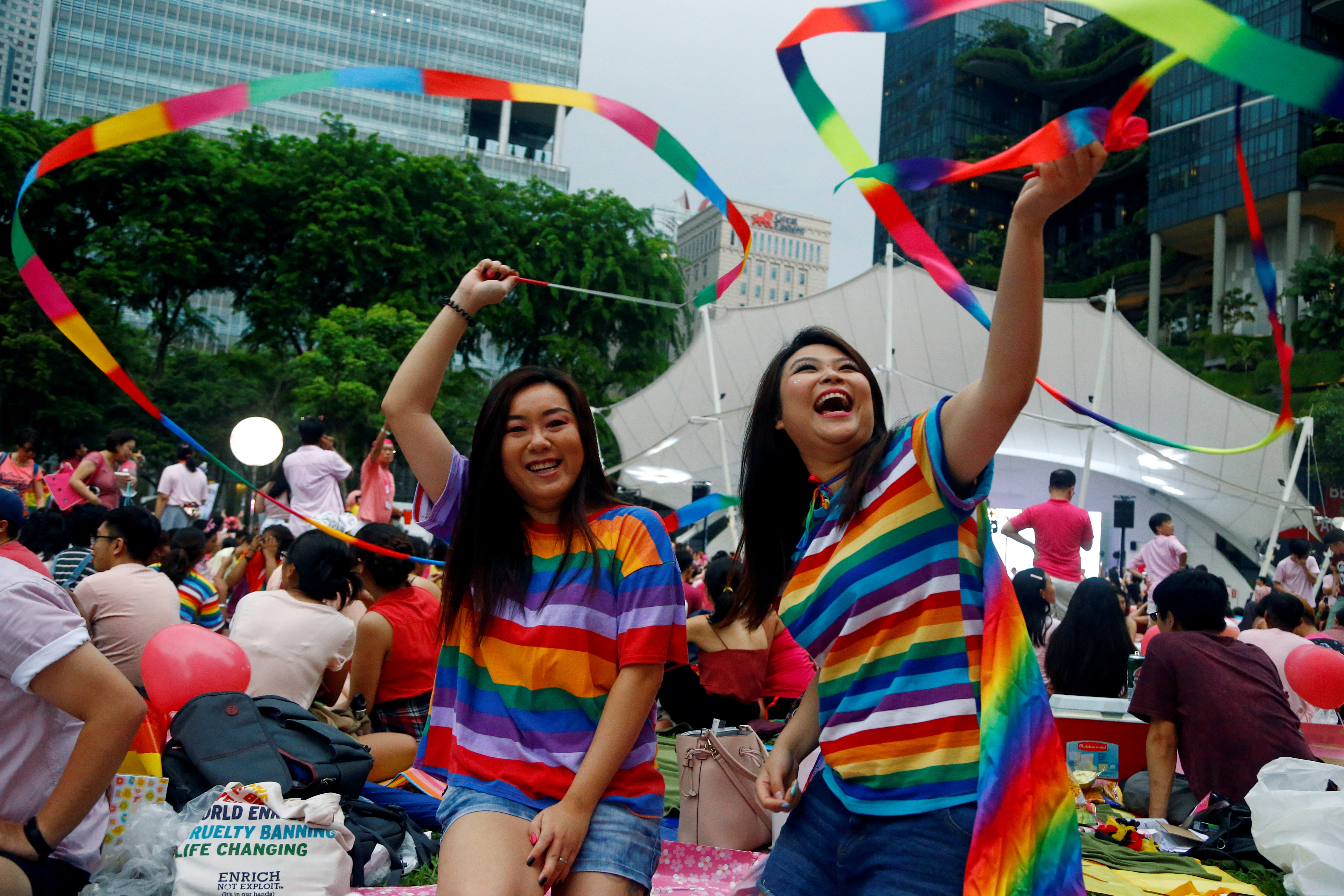 Pink Dot takes place in Singapore’s Speakers’ Corner in Hong Lim Park, the only place in the country where public gatherings are allowed