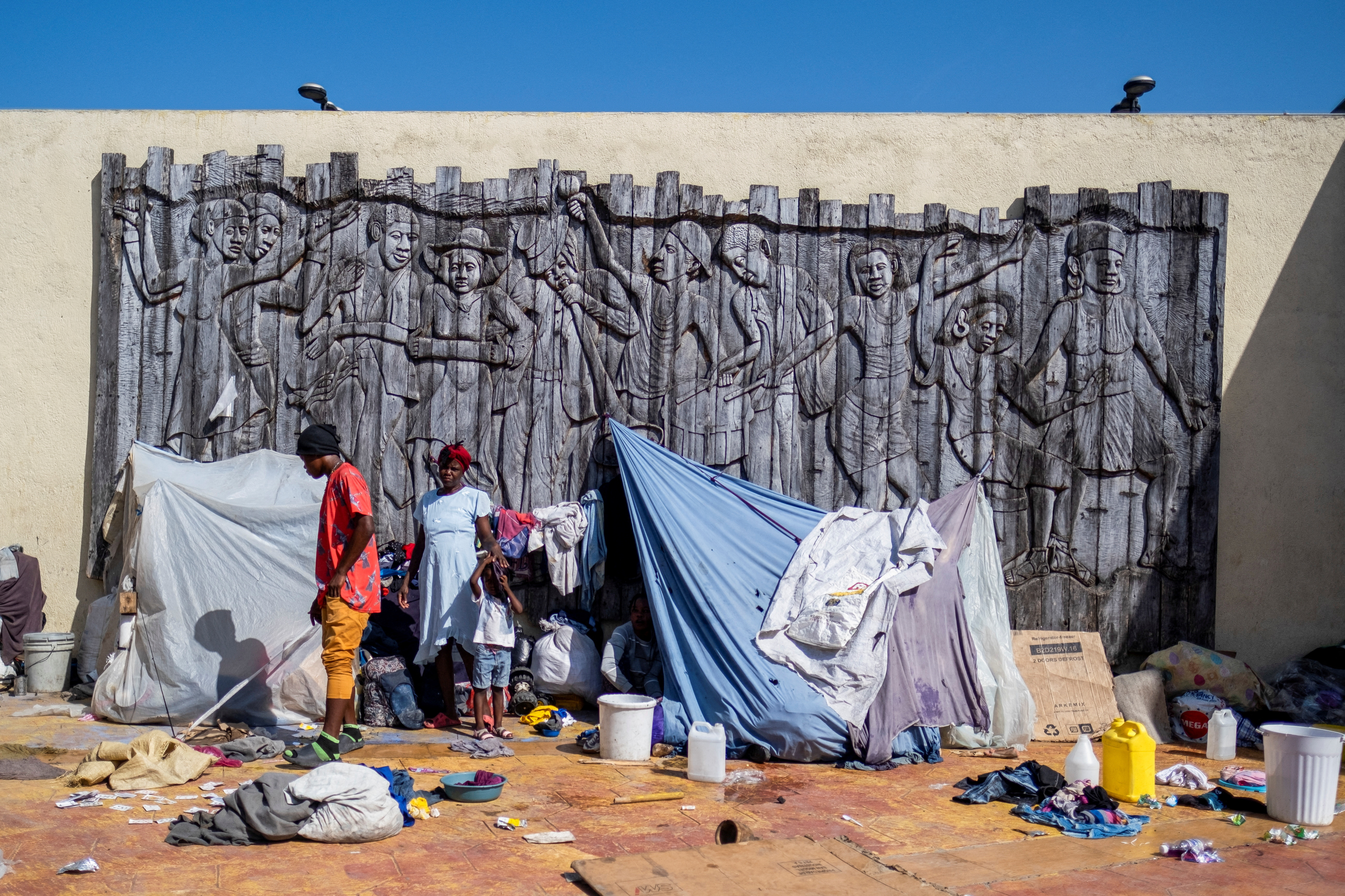 People displaced by gang violence in Port-au-Prince