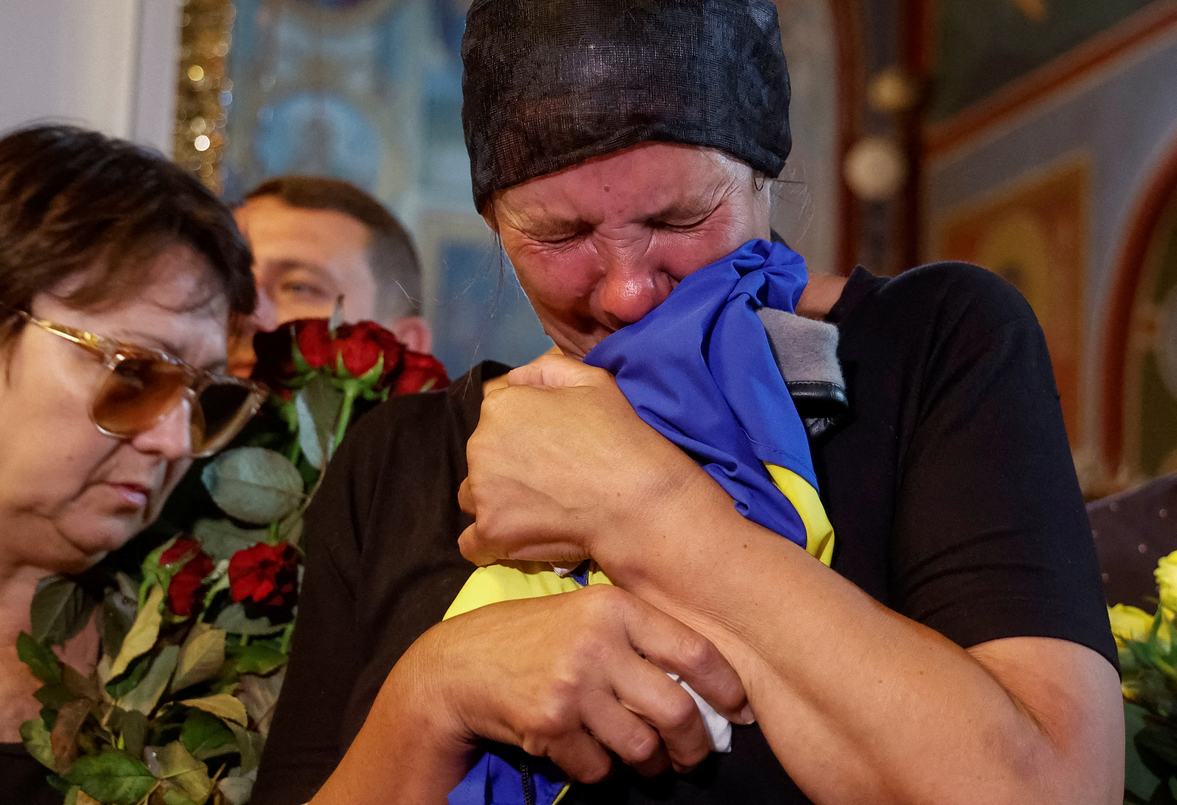 Mother of Ukrainian serviceman Abdulkarim Gulamov.